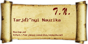 Tarjányi Nauzika névjegykártya